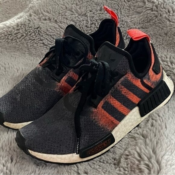 Adidas NMD R1 Stencil Pack Red Athletic Sporty Activewear Running Shoes - Picture 2 of 12